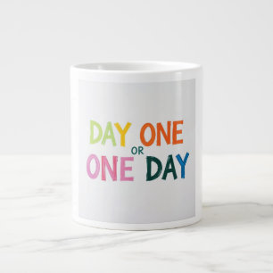 Taza De Café Gigante Día Uno o Uno