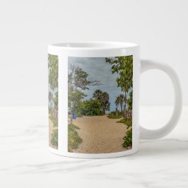 Taza De Café Gigante Días de playa, nublado, bienvenida a la playa
