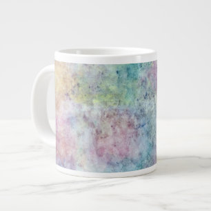 Taza De Café Gigante dibujo abstracto de la carta blanca de la acuarela