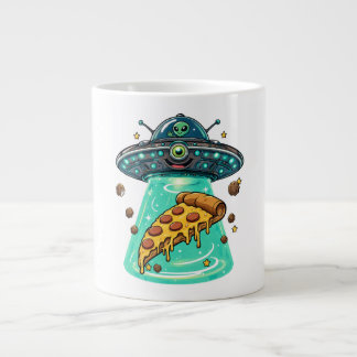 Taza De Café Gigante Dibujo animado divertido de OVNI de alienígena lin