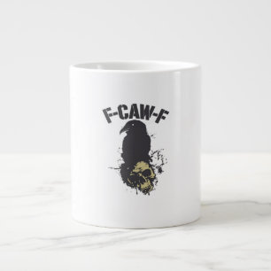 Taza De Café Gigante Dibujo Creativo Divertido de Cuervo con Humor Vint