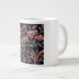 Taza De Café Gigante Dibujo de Flores