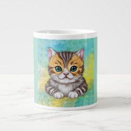 Taza De Café Gigante Dibujo de gato