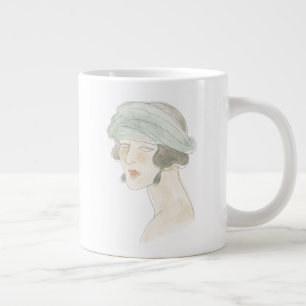 Taza De Café Gigante Dibujo de moda - Retrato