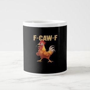 Taza De Café Gigante Dibujo Divertido F Caw F Gallina Divertida Moda