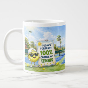 Taza De Café Gigante Dicho Divertido de Tenis para Jugadores de Tenis