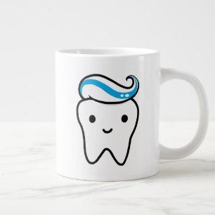 Taza De Café Gigante Diente cutáneo con pasta dental