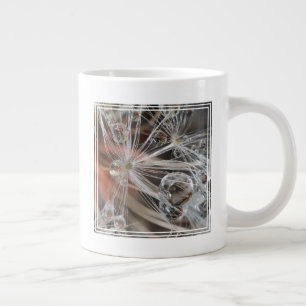 Taza De Café Gigante Diente de León Abstracto