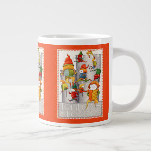 Taza De Café Gigante DIEZ SEÑORES UN GRAN LOTE - Rojo