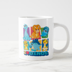 Taza De Café Gigante Dino Ranch   Mug gigante de dinosaurios divertidos