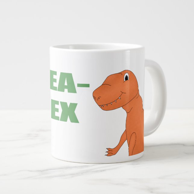 Taza De Café Gigante Dinosaurio personalizado de Tea Rex (Derecha)