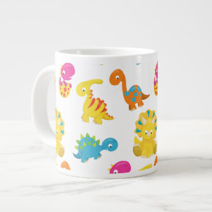Taza De Café Gigante Dinosaurios Cutos, Patrón De Dinosaurios, Dino Beb