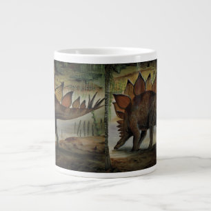 Taza De Café Gigante Dinosaurios Vintage, Stegosaurus, Cola con Espinas