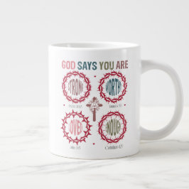 Taza De Café Gigante Dios Dice Que Eres
