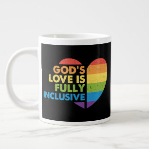 Taza De Café Gigante Dios Gay Cristiano Lgbt