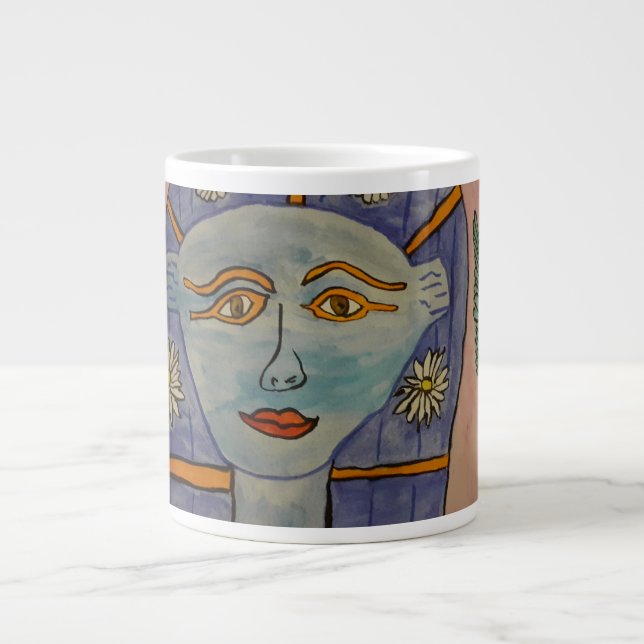 Taza De Café Gigante Diosa egipcia (Frente)