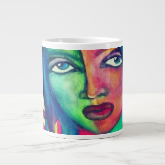 Taza De Café Gigante Diosa Mug (Frente)