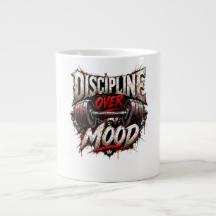 Taza De Café Gigante Disciplina Sobre Motivación – Camiseta de Entrenam