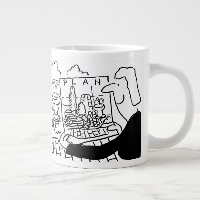 Taza De Café Gigante Diseñador de jardines o jardinero paisajista (Derecha)