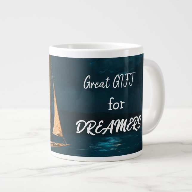 Taza De Café Gigante Diseñador de sueños MUG (Derecha)