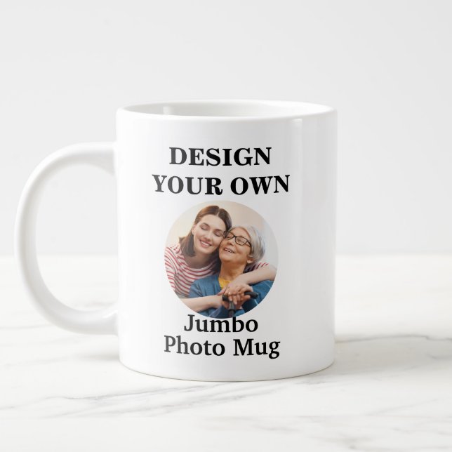 Taza De Café Gigante Diseñar su propia foto (Izquierda)