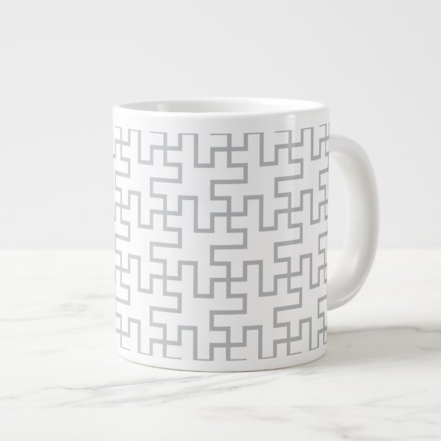 Taza De Café Gigante Diseño abstracto geométrico del piso (Derecha)