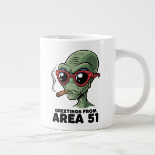 Taza De Café Gigante Diseño Alien de área divertida 51