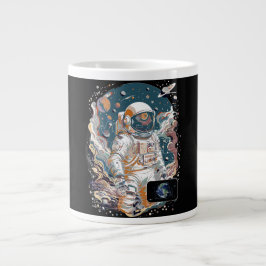 Taza De Café Gigante Diseño astronauta mundial