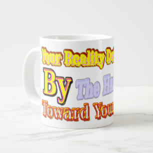 Taza De Café Gigante Diseño Cuto De Arte Sobre "Tu Realidad". Comprar