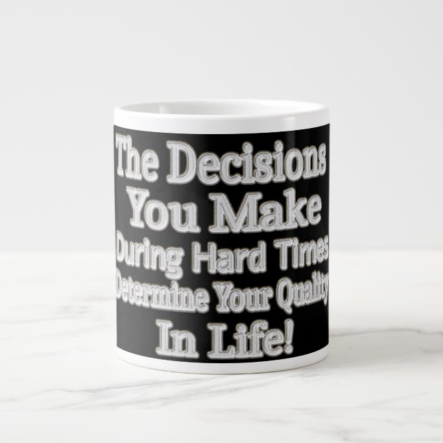 Taza De Café Gigante Diseño de Artesanía Cuidada "¡Su Calidad En La Vid (Frente)