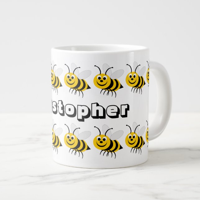 Taza De Café Gigante Diseño de Bee (Derecha)
