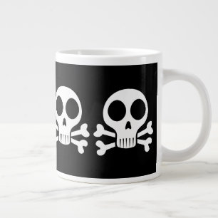 Taza De Café Gigante Diseño de calavera pirata