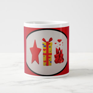 Taza De Café Gigante Diseño de cintas de arcos
