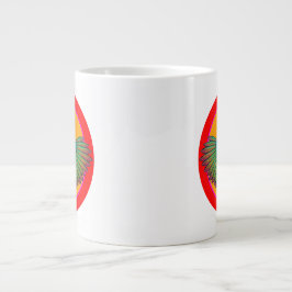 Taza De Café Gigante diseño de círculo de pollo