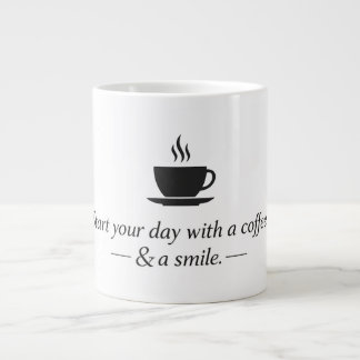 Taza De Café Gigante Diseño de cita de café minimalista – Tipografía mo