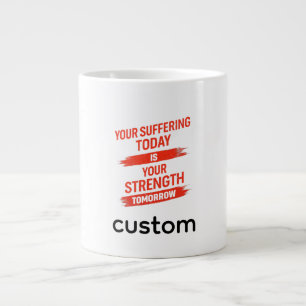 Taza De Café Gigante Diseño de Cita de Motivación