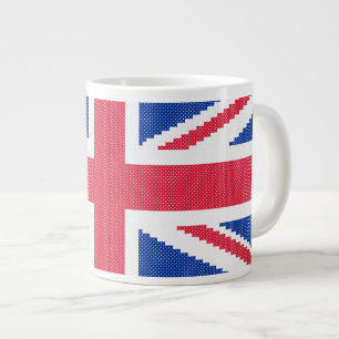 Taza De Café Gigante Diseño de cosido cruzado original Jack Union