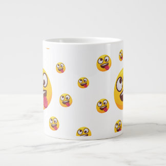 Taza De Café Gigante "Diseño de Emoji Divertido y Lindo con Lengua Fuer