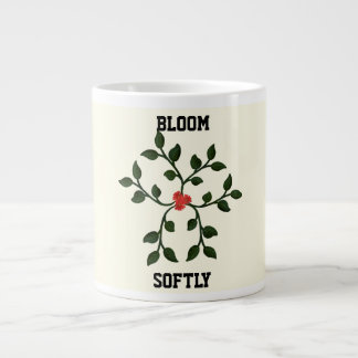 Taza De Café Gigante Diseño de enredadera floral minimalista | Botánico