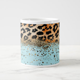 Taza De Café Gigante Diseño de estampado de animal trendy