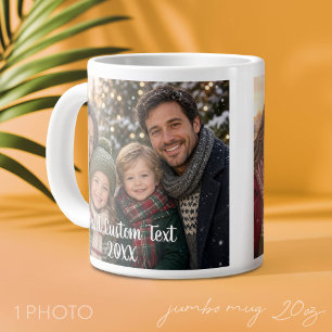 Taza De Café Gigante Diseño de foto completo con un texto de escritura