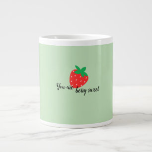 Taza De Café Gigante Diseño de fresa simple