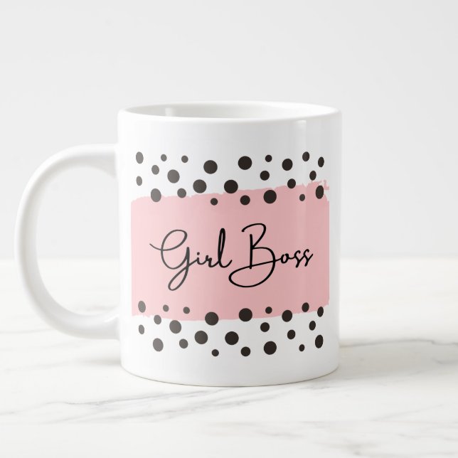 Taza De Café Gigante diseño de jefe chica (Izquierda)