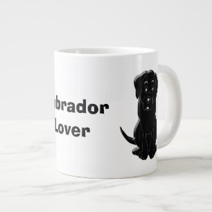Taza De Café Gigante Diseño de Labrador Negro