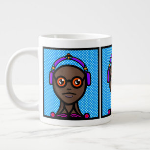 Taza De Café Gigante Diseño de Look See en tonos sombreados