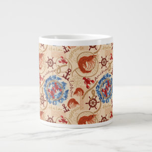 Taza De Café Gigante Diseño de núcleo de crustáceos