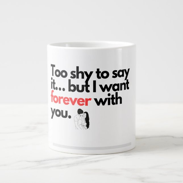 Taza De Café Gigante Diseño de peluche para amigo de chicas (Frente)