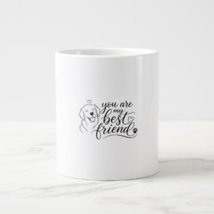 Taza De Café Gigante Diseño de Perro Mejor Amigo