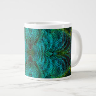 Taza De Café Gigante Diseño de pluma caleidoscopio