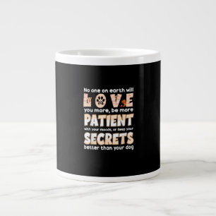 Taza De Café Gigante Diseño de rescate de animales que ama más